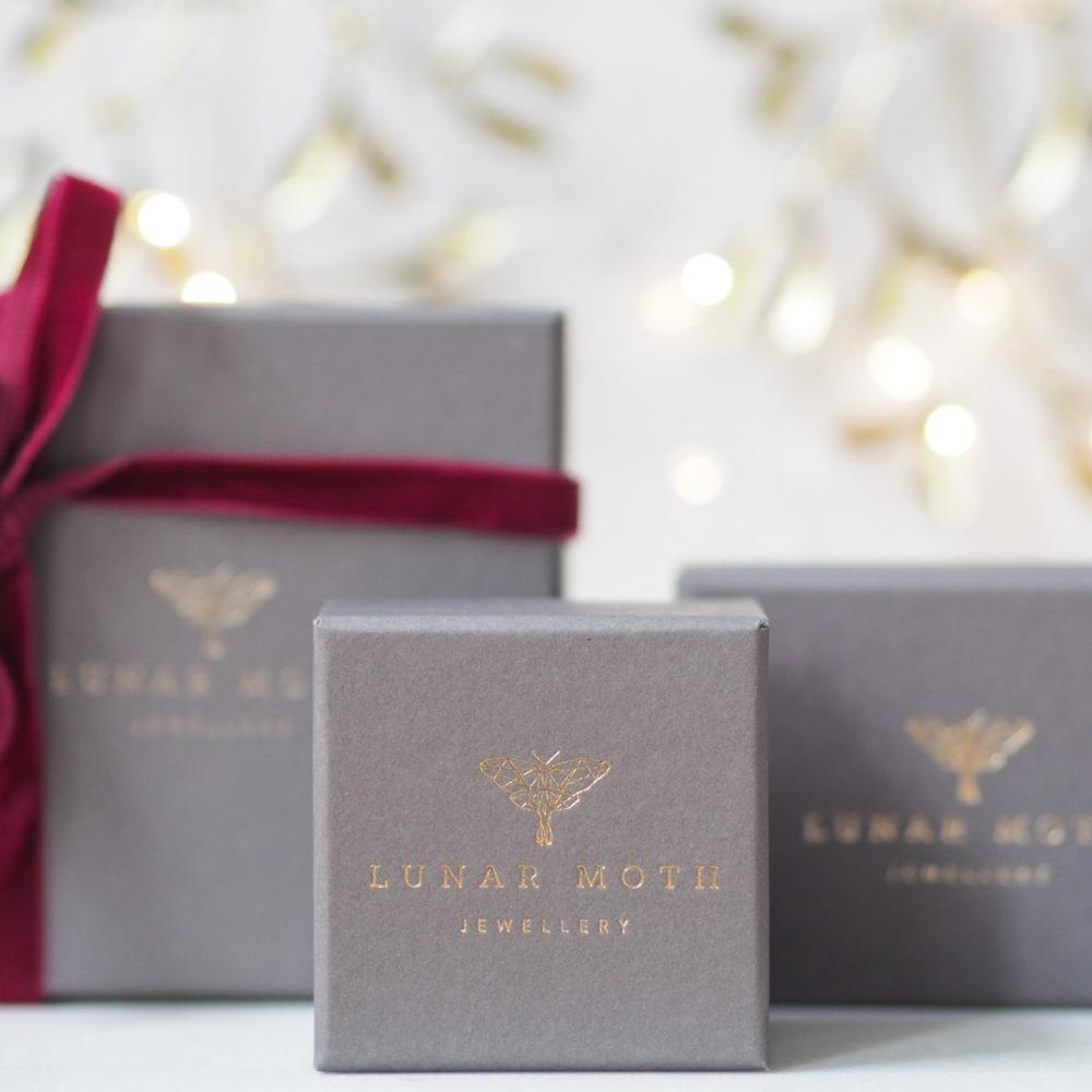 Lunar Moth Jewellery logo Packaging 