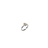 Winter Glow: Moonstone Sterling Silver Ring