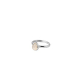 Winter Glow: Moonstone Sterling Silver Ring