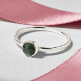 Anniversary Gift: Jade Stacking Ring | Symbol of Strength & Wisdom