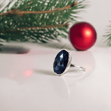 Christmas Gift: Handmade Sapphire Ring | Timeless Sterling Silver Luxury