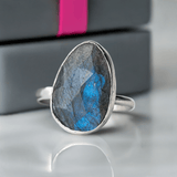 Labradorite Birthstone Ring | Thoughtful August Birthday Gift