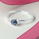 Anniversary Gift: Iolite Stacking Ring | Symbol of Guidance