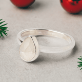 Winter Glow: Moonstone Sterling Silver Ring