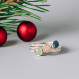 Christmas Gift Set – Spring Sterling Silver Stacking Rings