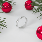 Christmas Gift: Hammered Sterling Silver Ring | Handcrafted Elegance