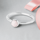 Pink Opal Birthstone Ring | October Birthday Gift